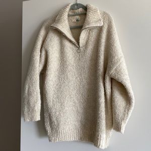 Anthropologie quarter zip sweater